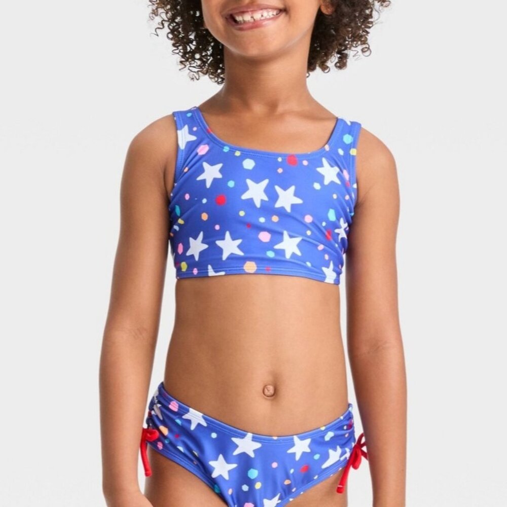Cat & Jack Girls' Stars & Spots Bikini Set